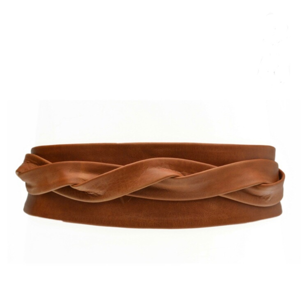 ADA Collection Wrap Belt / Leather / Cognac